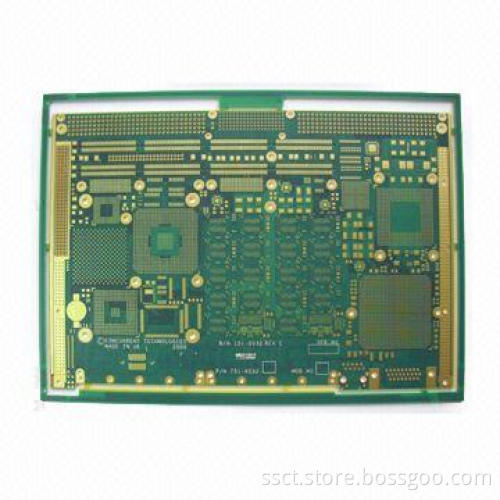 14-layered Impedance Board with ENIG Surface Finish and 0.25mm Minimum Via Diameter